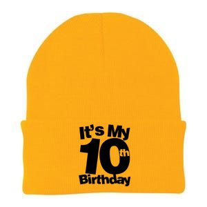 10th Birthday It's My 10th Birthday 10 Year Old Birthday TShirt Knit Cap Winter Beanie