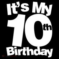 10th Birthday It's My 10th Birthday 10 Year Old Birthday TShirt Drawstring Bag