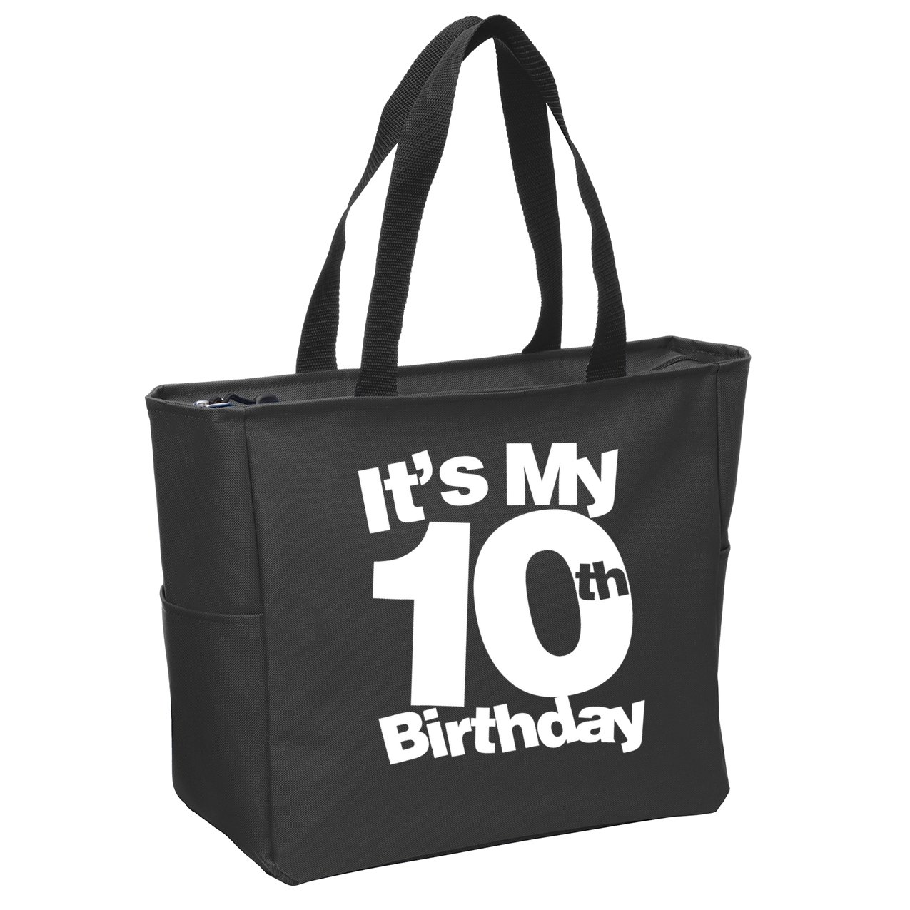 10th Birthday It's My 10th Birthday 10 Year Old Birthday TShirt Zip Tote Bag