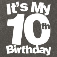 10th Birthday It's My 10th Birthday 10 Year Old Birthday TShirt Cotton Canvas Backpack