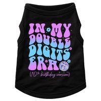 10th Birthday  In My Double Digits Era Groovy Retro Doggie Tank