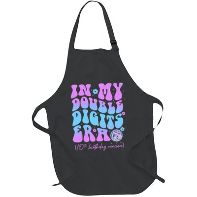 10th Birthday  In My Double Digits Era Groovy Retro Apron