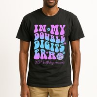 10th Birthday  In My Double Digits Era Groovy Retro Tall T-Shirt