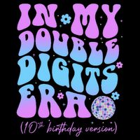 10th Birthday  In My Double Digits Era Groovy Retro Magnet