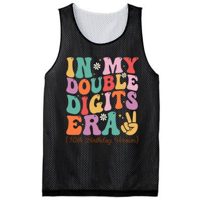 10th Birthday In My Double Digits Era Mesh Reversible Basketball Jersey Tank