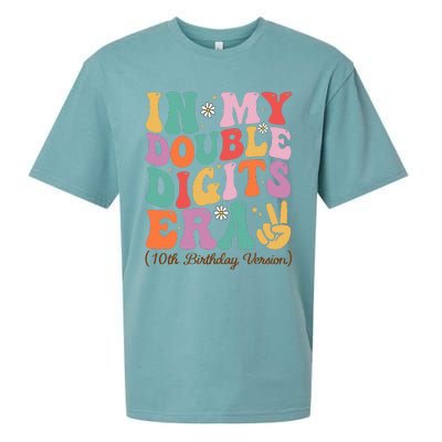 10th Birthday In My Double Digits Era Sueded Cloud Jersey T-Shirt