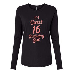 16th Birthday Idea N Sweet 16 Year Old Girl Womens Cotton Relaxed Long Sleeve T-Shirt