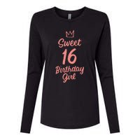 16th Birthday Idea N Sweet 16 Year Old Girl Womens Cotton Relaxed Long Sleeve T-Shirt