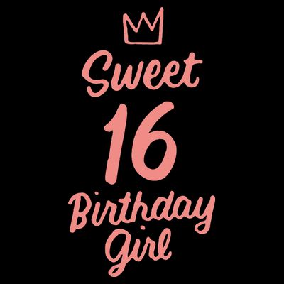 16th Birthday Idea N Sweet 16 Year Old Girl T-Shirt