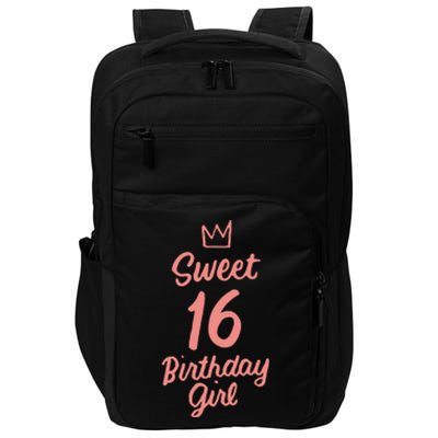 16th Birthday Idea N Sweet 16 Year Old Girl Impact Tech Backpack