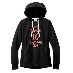 16th Birthday Idea N Sweet 16 Year Old Girl Women's Fleece Hoodie