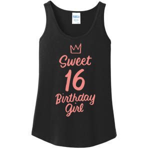 16th Birthday Idea N Sweet 16 Year Old Girl Ladies Essential Tank