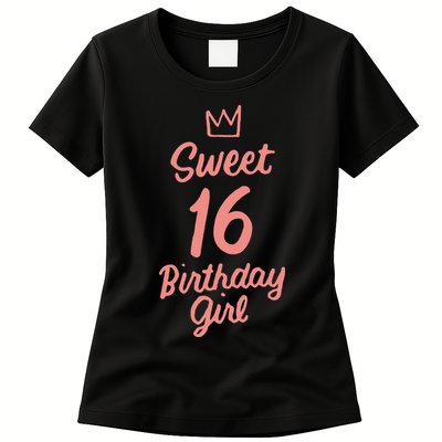 16th Birthday Idea N Sweet 16 Year Old Girl Womens T-Shirt