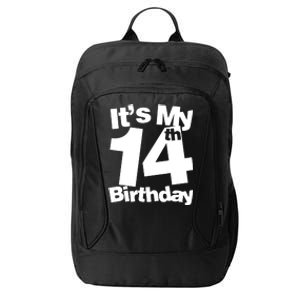 14th Birthday It's My 14th Birthday 14 Year Old Birthday City Backpack