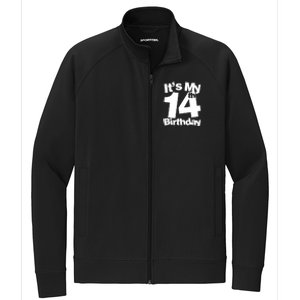 14th Birthday It's My 14th Birthday 14 Year Old Birthday Stretch Full-Zip Cadet Jacket