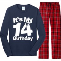 14th Birthday It's My 14th Birthday 14 Year Old Birthday Long Sleeve Pajama Set