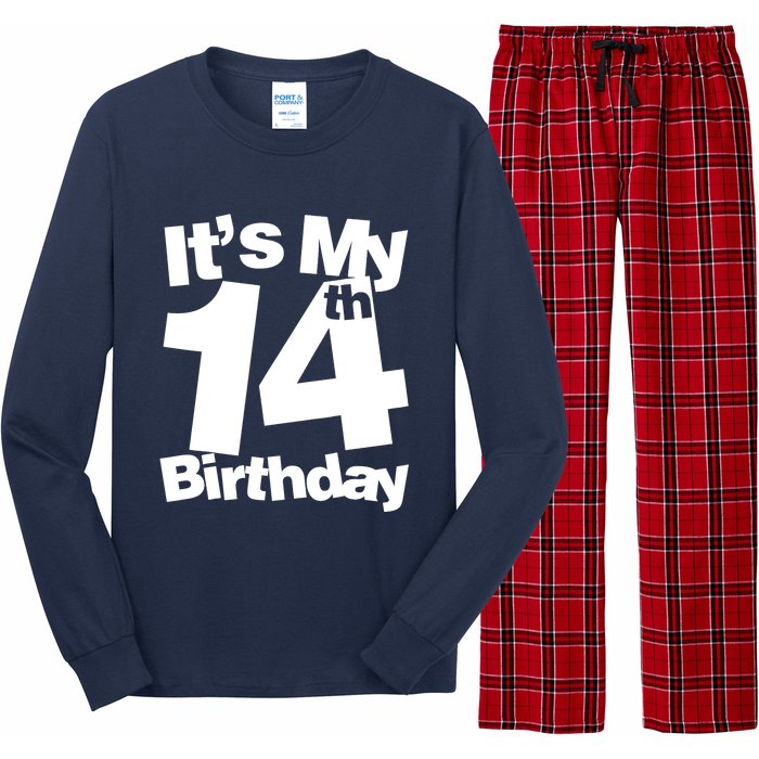 14th Birthday It's My 14th Birthday 14 Year Old Birthday Long Sleeve Pajama Set