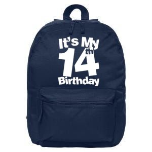 14th Birthday It's My 14th Birthday 14 Year Old Birthday 16 in Basic Backpack