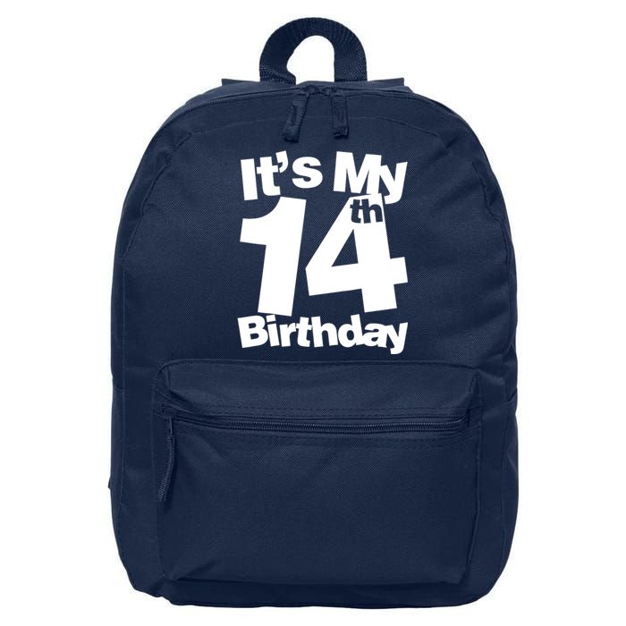 14th Birthday It's My 14th Birthday 14 Year Old Birthday 16 in Basic Backpack