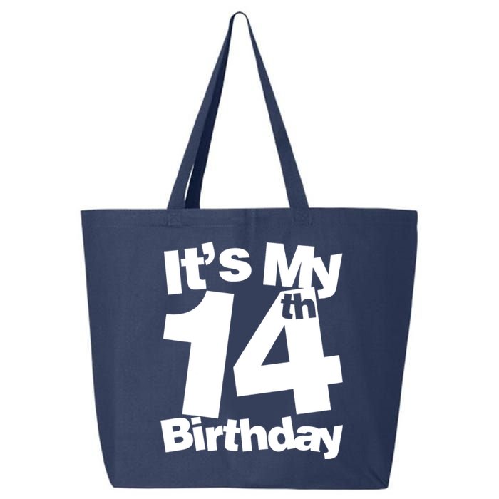 14th Birthday It's My 14th Birthday 14 Year Old Birthday 25L Jumbo Tote