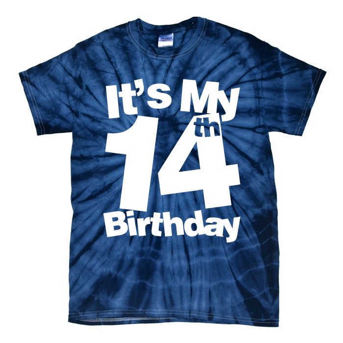 14th Birthday It's My 14th Birthday 14 Year Old Birthday Tie-Dye T-Shirt