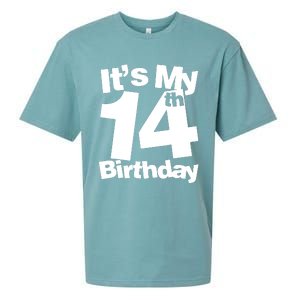 14th Birthday It's My 14th Birthday 14 Year Old Birthday Sueded Cloud Jersey T-Shirt