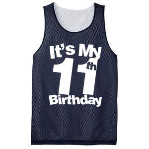 11th Birthday It's My 11th Birthday 11 Year Old Birthday Mesh Reversible Basketball Jersey Tank