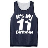 11th Birthday It's My 11th Birthday 11 Year Old Birthday Mesh Reversible Basketball Jersey Tank