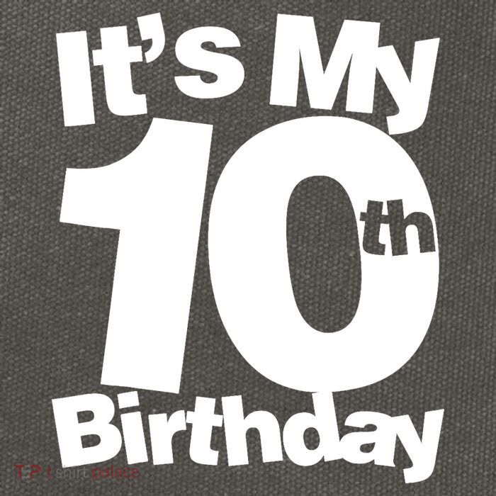10th Birthday It's My 10th Birthday 10 Year Old Birthday Cotton Canvas Backpack