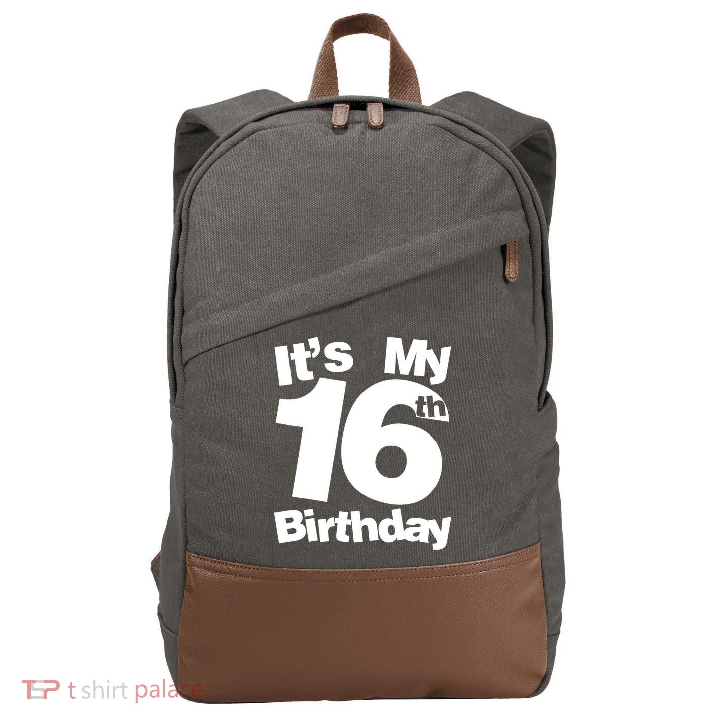 16th Birthday It's My 16th Birthday 16 Year Old Birthday Cotton Canvas Backpack