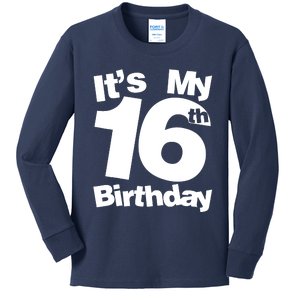 16th Birthday It's My 16th Birthday 16 Year Old Birthday Kids Long Sleeve Shirt