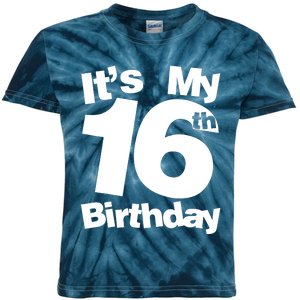 16th Birthday It's My 16th Birthday 16 Year Old Birthday Kids Tie-Dye T-Shirt