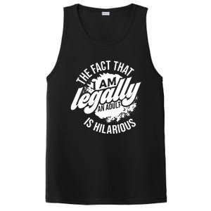 18th Birthday Im Legally An Adult Is Hilarious Funny PosiCharge Competitor Tank