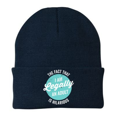 18th Birthday IM Legally An Adult Is Hilarious Funny Knit Cap Winter Beanie