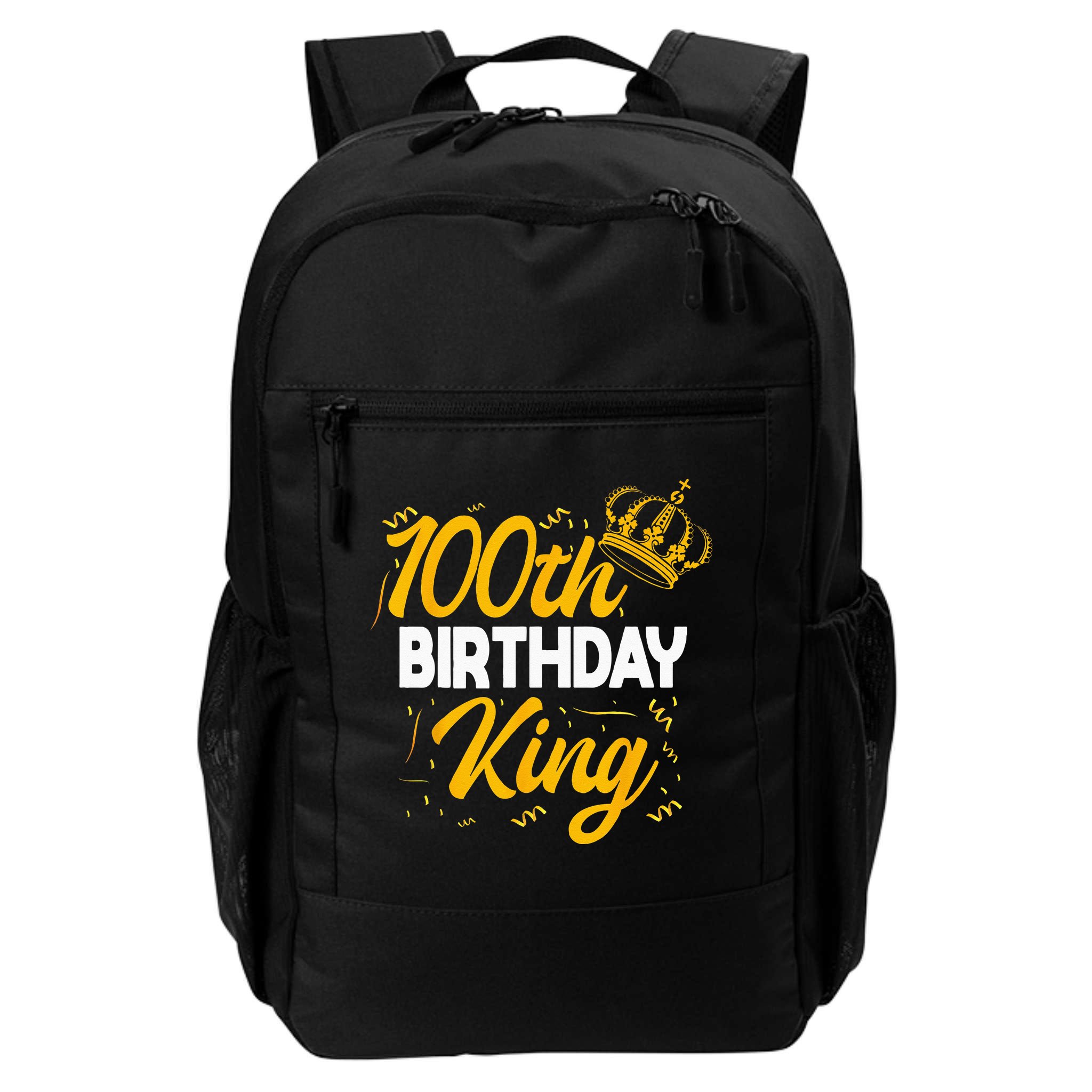 100th Birthday King Party Crown Bday Celebration Backpack