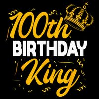 100th Birthday King Party Crown Bday Celebration Womens Tank Top