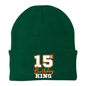 15th Birthday King Party Crown Bday Celebration Knit Cap Winter Beanie