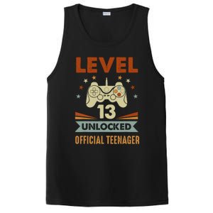 13th Birthday Level 13 Unlocked Teenager PosiCharge Competitor Tank