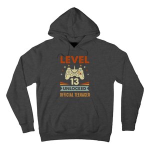 13th Birthday Level 13 Unlocked Teenager Hoodie