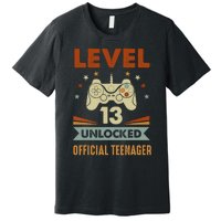 13th Birthday Level 13 Unlocked Teenager Premium T-Shirt