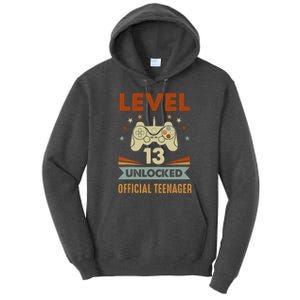 13th Birthday Level 13 Unlocked Teenager Tall Hoodie