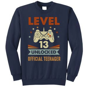 13th Birthday Level 13 Unlocked Teenager Sweatshirt