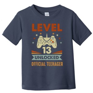 13th Birthday Level 13 Unlocked Teenager Toddler T-Shirt