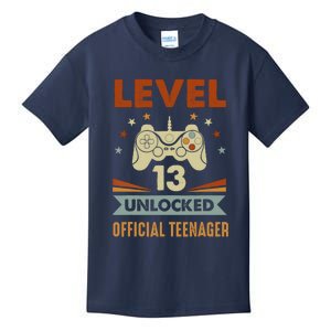 13th Birthday Level 13 Unlocked Teenager Kids T-Shirt