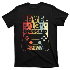 13th Birthday Level 13 Unlocked Official Teenager T-Shirt