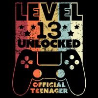 13th Birthday Level 13 Unlocked Official Teenager Bucket Hat
