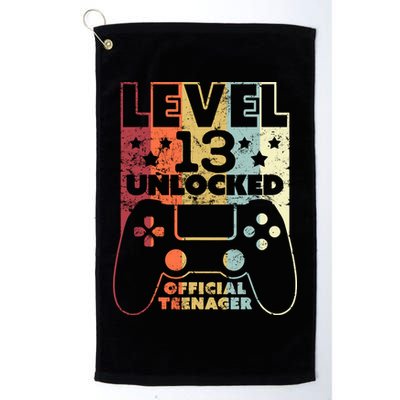13th Birthday Level 13 Unlocked Official Teenager Golf Towel