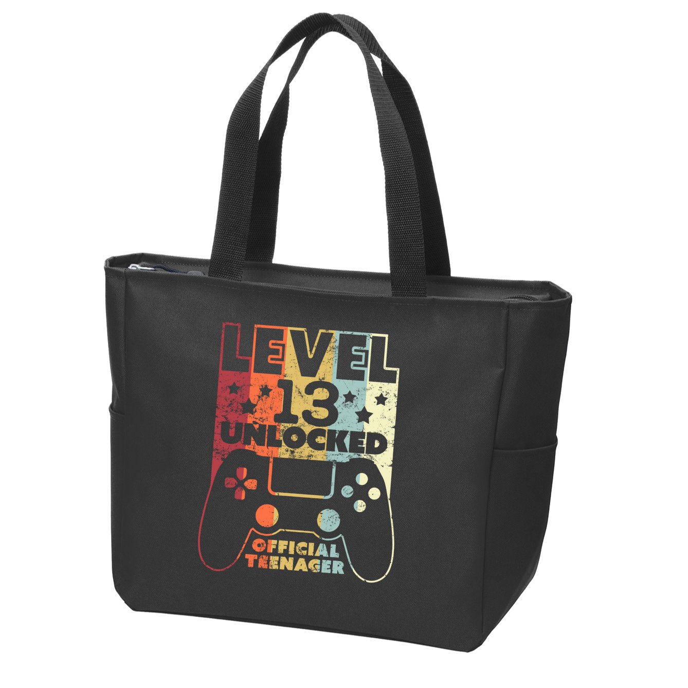 13th Birthday Level 13 Unlocked Official Teenager Zip Tote Bag