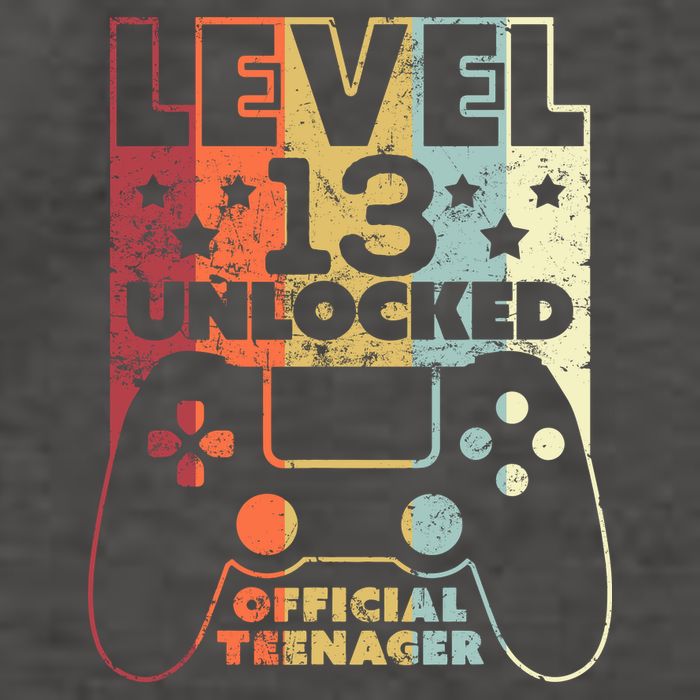 13th Birthday Level 13 Unlocked Official Teenager Vector Backpack
