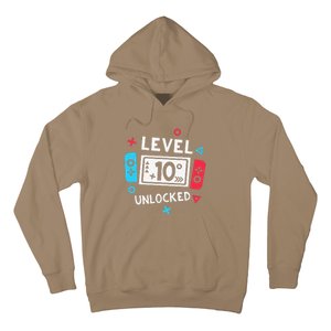 10th Birthday Level 10 Unlocked Video Game Party Hoodie